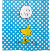 pinda's | Woodstock Speaks & Polka Dots Douchegordijn (Voorkant)