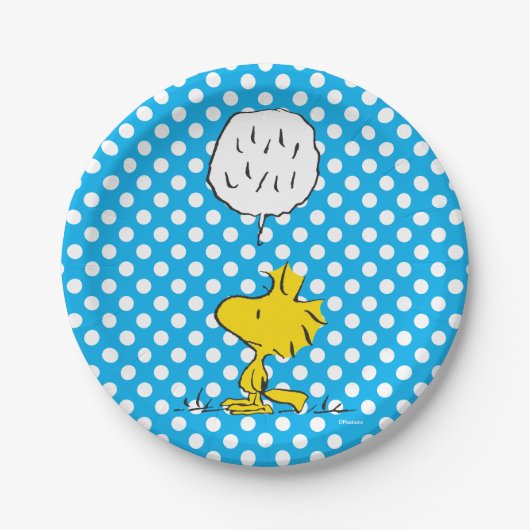pinda's | Woodstock Speaks & Polka Dots Papieren Bordje (Voorkant)