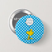 pinda's | Woodstock Speaks & Polka Dots Ronde Button 5,7 Cm (Voorkant /achterkant)
