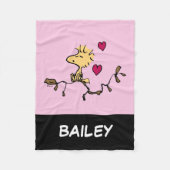 pinda's | Woodstock Whistle Fleece Deken (Voorkant)