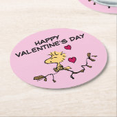 pinda's | Woodstock Whistle Ronde Kartonnen Onderzetter (Gebogen)