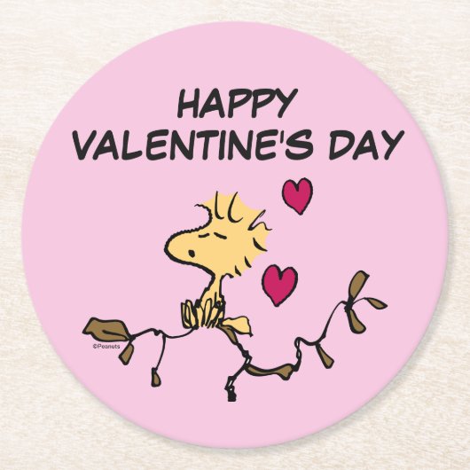 pinda's | Woodstock Whistle Ronde Kartonnen Onderzetter (Voorkant)