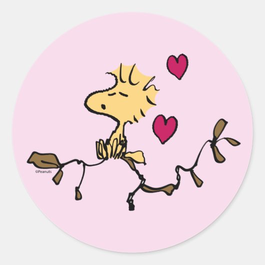 pinda's | Woodstock Whistle Ronde Sticker (Voorkant)