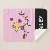 pinda's | Woodstock Whistle Sherpa Deken (Voorkant (horizontaal))