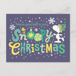 pinda's Ziehier een zeer slopend kerstfeest Feestdagenkaart