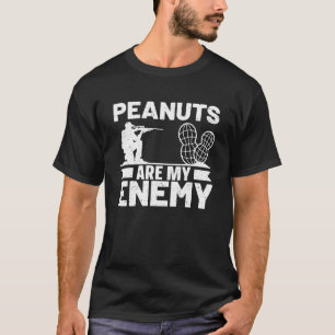 Pinda's zijn mijn vijandelijke allergie noten en p t-shirt