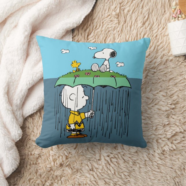 Pinda's | Zonnige Dag Regenachtige Dag Half & Half Kussen (Deken)