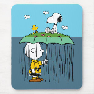 Pinda's   Zonnige Dag Regenachtige Dag Half & Half Muismat