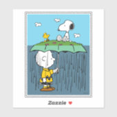 Pinda's | Zonnige Dag Regenachtige Dag Half & Half Sticker (Vel)