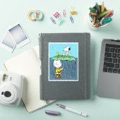 Pinda's | Zonnige Dag Regenachtige Dag Half & Half Sticker (iPad Cover)