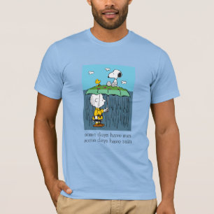 Pinda's   Zonnige Dag Regenachtige Dag Half & Half T-shirt