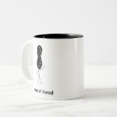 pindkop tweekleurige koffiemok (Voorkant links)