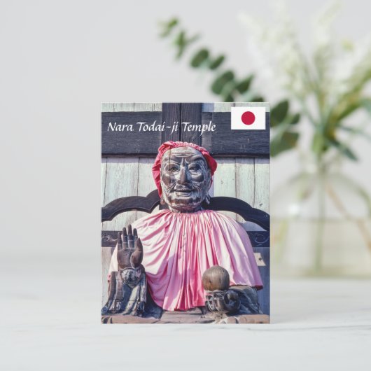 Pindola Bharadvaja Boeddhabeeld - Nara, Japan Briefkaart (Staand voorkant)