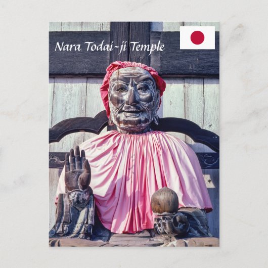 Pindola Bharadvaja Boeddhabeeld - Nara, Japan Briefkaart (Voorkant)