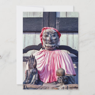 Pindola Bharadvaja houten Boeddhabeeld - Japan Kaart