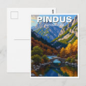 Pindus National Park Griekenland Reizen Briefkaart (Voorkant / Achterkant)