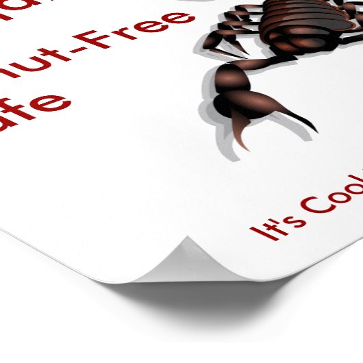 Pindvrij Cafe-teken Poster (Hoek)