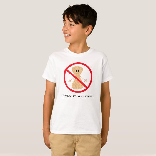 Pindvrije allergie-Shirt T-shirt (Voorkant volledig)