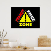 Pindvrije zone (Pindanut Allergy) Poster (Keuken)