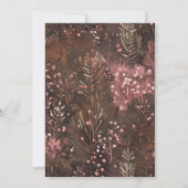 Pine and Berries Rustic Holiday Greetings Kaart (Achterkant)