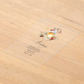 Pine and Spruce Winter Wonderland Wedding Acryl Uitnodigingen (Laagn)