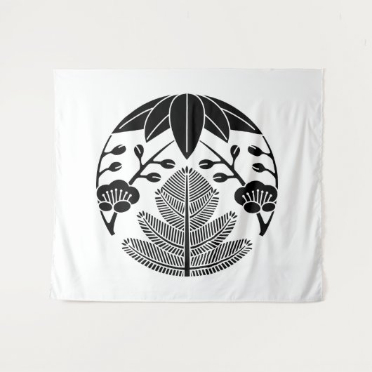 Pine bamboe ume wandkleed (Voorkant (horizontaal))