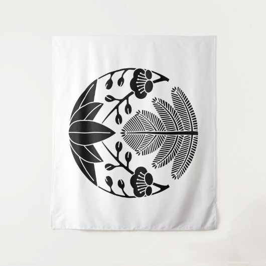 Pine bamboe ume wandkleed (Voorkant)