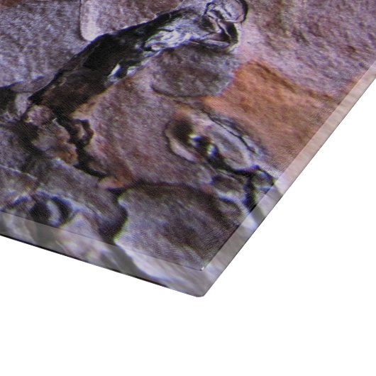 Pine Bark Glass Trivet Snijplank (Hoek)