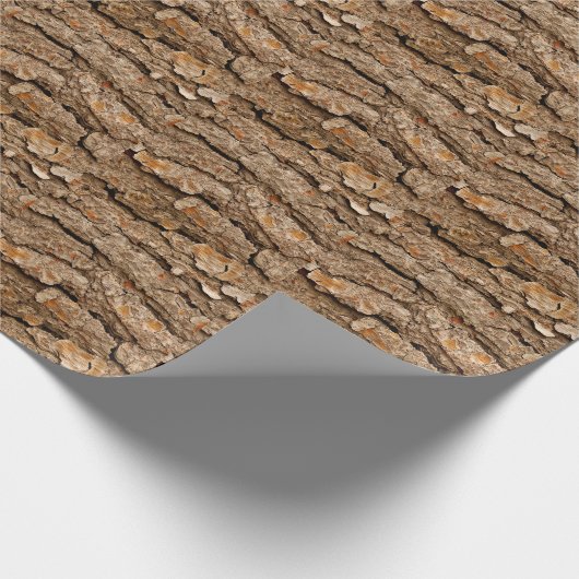 Pine Bark Textuur Cadeaupapier (Hoek)