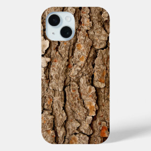 Pine Bark Textuur iPhone 15 Case