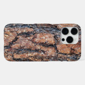 Pine Bark Textuur iPhone Hoesje (Achterkant horizontaal)