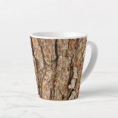 Pine Bark Textuur Latte Mok (Rechterhoek)