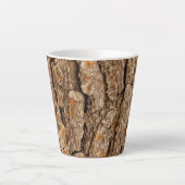 Pine Bark Textuur Latte Mok (Voorkant)