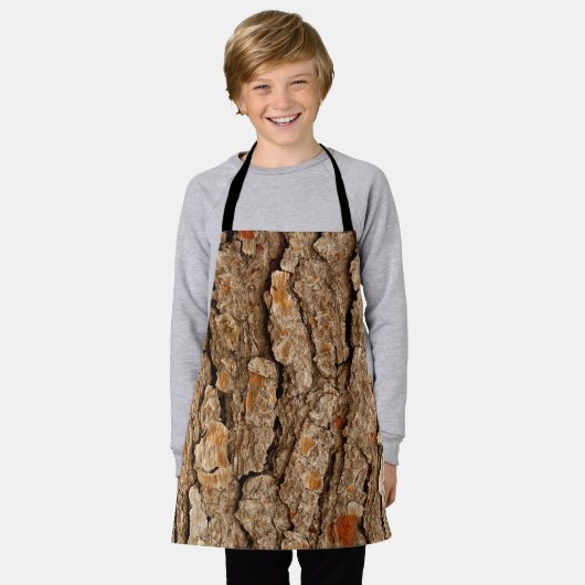 Pine Bark Textuur Schort (Gedragen)