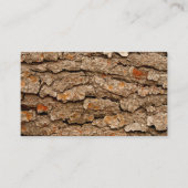 Pine Bark Textuur Visitekaartje (Voorkant)