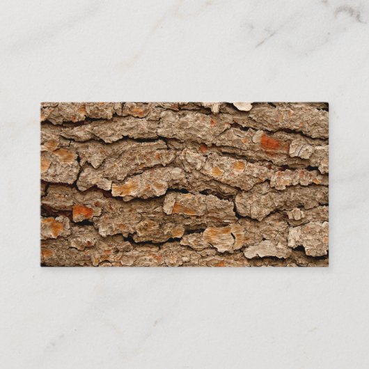 Pine Bark Textuur Visitekaartje (Voorkant)