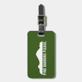 Pine Barrens alstublieft Bagagelabel (Voorkant verticaal)