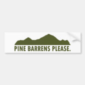 Pine Barrens alstublieft Bumpersticker (Voorkant)