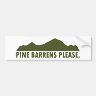 Pine Barrens alstublieft Bumpersticker