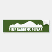 Pine Barrens alstublieft Bumpersticker (Voorkant)