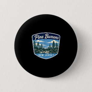 Pine barrens New Jersey bos natuur buiten Ronde Button 5,7 Cm