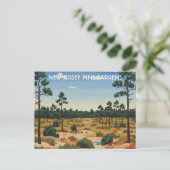 Pine Barrens New Jersey Reizen Briefkaart (Staand voorkant)