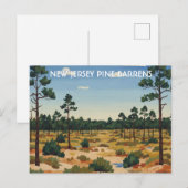 Pine Barrens New Jersey Reizen Briefkaart (Voorkant / Achterkant)