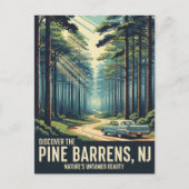  Pine Barrens New Jersey Reizen Briefkaart (Voorkant)