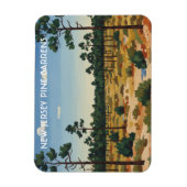 Pine Barrens Reizen New Jersey Magneet (Verticaal)