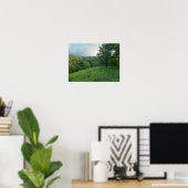 Pine Bend Bluff Overkijkend Valley Woodlands Poster (Thuiskantoor)