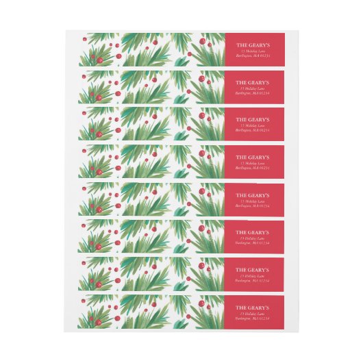 Pine & Berries Waterverf | 2016 Kerst Terug (Vel)