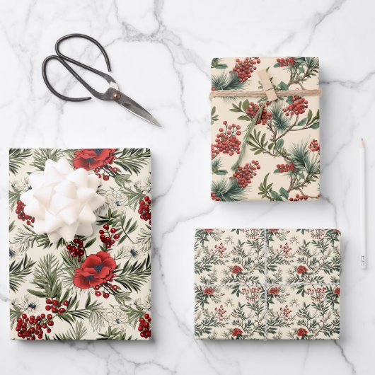 Pine Berry Inpakpapier Vel (Voorkant)