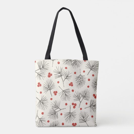 Pine Berry-Tas Tote Bag (Achterkant)