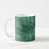 Pine Blauwgroen Green Silver Christmas Koffiemok (Links)
